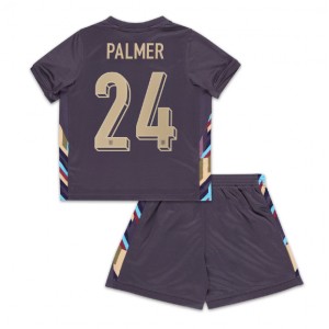 Fotbalové Dres Anglie Cole Palmer #24 Dětské Venkovní Oblečení ME 2024 Krátký Rukáv (+ trenýrky)